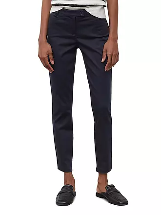MARC O'POLO | Hose "Laxa" (Highwaist) | dunkelblau
